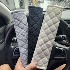 자동차 커버 차량 벨트 안전벨트 쿠션 차량용안전벨트 안전벨트쓸림방지 안전벨트목쓸림방지 안전벨트쿠션커버 차량용안전벨트커버 안전띠커버 안전밸트커버+셀러팩토리Shop, 그레이