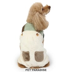 Pet Paradise 貝果貝果 日本 針織珊瑚絨假兩件連身褲, 1個