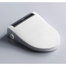 【出口北美110V】臺灣現貨 U型智能馬桶蓋 自動翻蓋 溫水清洗 免治馬桶座 暖風烘乾 婦洗 全自動坐便蓋板家用 坐便器, 1個, V形黑屏舒适款
