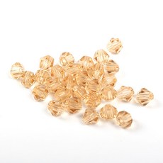 크리스탈 비즈 주판알 4mm 마름모 비즈공예재료, A4703. 4mm 오렌지, 1세트