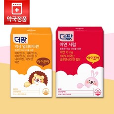 더팜 오렌지맛 액상 멀티비타민 30포 + 딸기맛 어린이 아연 시럽 30포, 1세트, 600ml