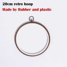 중국 크레인 자수 키트 바느질 인쇄 패턴 초보자용 크로스 후프 홈 데코, 1개, 2. 20cm retro hoop / A. 20c...