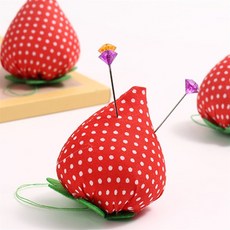 원포픽 딸기모양 바늘꽂이 수예용품