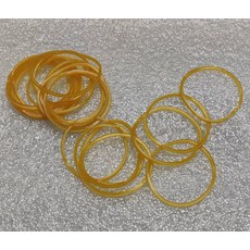 黃色橡皮筋 內徑38mm 外徑40mm 約7公克20條 可拉伸約30公分, 下單數量請看內文說明, 1個