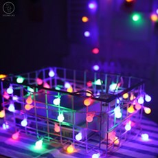 도담랩 LED 컬러 앵두전구 10미터 장식조명 파티등