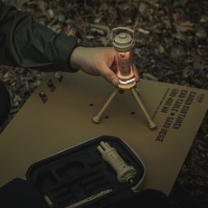 CARGO 燈架套件組 軍綠/沙色/黑色【野外營】附收納盒 露營燈架, 沙色, 1個