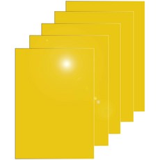 다한진 컬러 아크릴 A3(297mm420mm*3T) 두께3mm 미술용 그리기판 DIY용, 5개, 노랑색