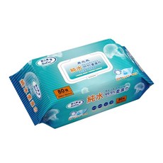 易立爽 Star Care 純水柔濕巾 80抽 200x180mm, 1個, 80張, 1000g