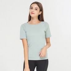 [녹족] 요가복 필라테스복 어라운드 반팔티