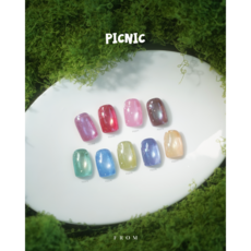 프롬더네일 피크닉 9종세트 글리터 자석젤네일, 1개