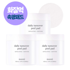 누니 AHA 데일리 모공 클리어 진정 저자극 필링 패드 145ml, 80매입, 3개 80매입, 3개
