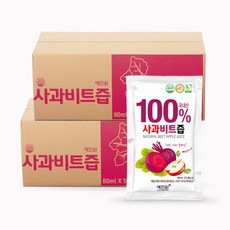 국내산 비트사과즙 100포 비트즙 원물 100, 1개, 100ml