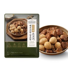 (매장정품) 신세계푸드 쉐프컬렉션 고단백 소고기 메추리알 장조림 1kg 235424, 1
