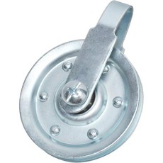 4인치 차고문 풀리 18인치 400파운드 하중 내구성 강한 클레비스 포크 볼트 너트 연장용 스프링 시스템용 교체 세트 2개입, 1팩