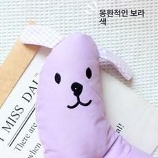 반려동물 수면 보조 베개 고양이 강아지 소형견 분리형, 1개, 퍼플
