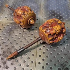 기사 군인 생긴 사자 머리 패턴 망치 해골 수지 액션 피규어 인형, 2. SkullB, A. two Hammer
