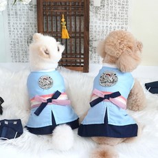 韓國【ParisDog】可愛狗狗韓服套裝 (男) 寵物新年衣服 狗狗貓咪新年招財衣, 1個