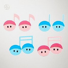 SCS 공간꾸미기 소품 음표 뮤직 음악 인테리어 장식 홈데코 1개 귀여운데코포인트