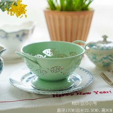 빈티지 법랑 콜렌더 채소 바구니 쌈 물기쫙 야채 과일 채반, R. 결함. 잎이 콩 페이스트 트럼펫 모양입니