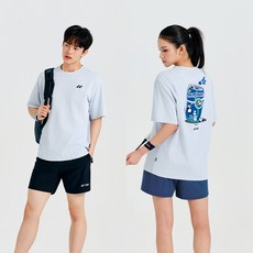 요넥스 261TS057U 배드민턴 공용 오버핏 반팔 티셔츠