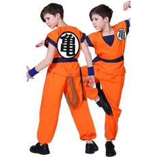 兒童悟空角色扮演服裝套裝 萬聖節派對服裝, 兒童龜字服裝M （115-125）, 1套