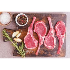 양고기 양갈비 숄더랙 1년미만 어린 램 3인도 넉넉한 1kg 양고기 캠핑음식 스테이크 바베큐 홈파티 가족모임 집들이 500g씩 절단 진공포장 (쯔란8g내외 서비스), 1세트