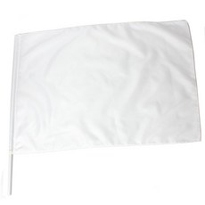 파티로 튼튼한 응원깃발 45cmx65cm 깃발춤 응원용 운동회 깃발, 화이트, 1개