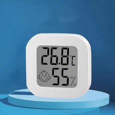 온습도계 실내 디지털 미니 탁상 냉장고 온도계 S598, 화이트, 1개