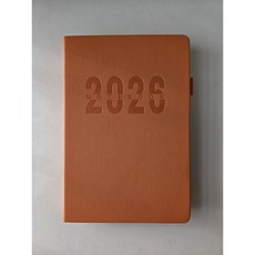 DOA양지 2026년 날짜형 노트 플래너 A5 다이어리 업무용 수첩 일기장 만년다이어리 노트, 오렌지