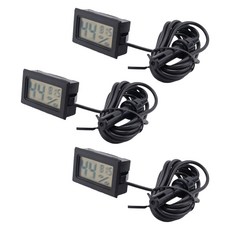 부화기 계란부화기 달걀부화기 병아리부화기 인큐베이터프로브가있는 디지털 온도계 습도계 인큐베이터 파, 01 Black