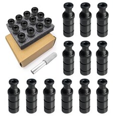 LASYEND 헤드 볼트 및 알루미늄 탬핑 도구가 있는 업그레이드된 수영장 커버 앵커 12팩 - 유리 섬유 강화 플라스틱 부식 방지 콘크리트 포장재용 1.9cm(3/4인치)