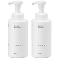 생활공작소 핸드워시 청포도향, 500ml, 2개
