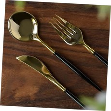 양식기 수저포크 커트러리세트 디저트 과일, 코코 다회용 나이프, (골드 핑크 5P)