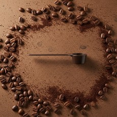 커피스쿱 다크 브라운 미니 분말 계량 스푼 쏙템, 1개