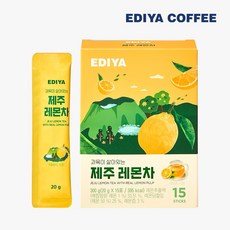 이디야 과육이 살아있는 제주 레몬차, 20g, 15개