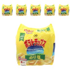 KOIKEYA 湖池屋 海苔鹽風味洋芋片 5包入, 125g, 6袋