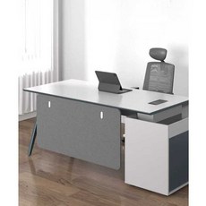 책상 하부 가림판 무타공 사무실 데스크 하단 가림막, 그린 100x40cm