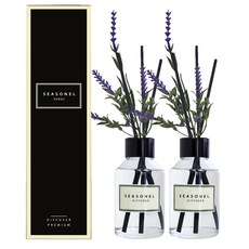 (1+1이벤트)시즈넬 플라워 디퓨저 100ml 라벤더꽃, 2개, 페퍼민트
