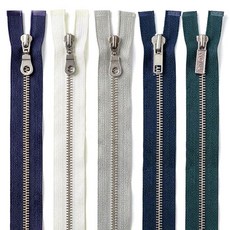 [청라핸즈] 5호 쇠점퍼 오픈지퍼 니켈 (16-478), 1.네이비(68cm)