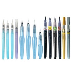 쿠레타케 워터브러쉬 소 중 대 평 미니 붓펜, 22호, 3.쿠레타케 붓펜