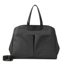 대용량 맘백 기저귀가방 보온 보냉 숄더백 유모차걸이 여행 토트백 육아가방, Black Black