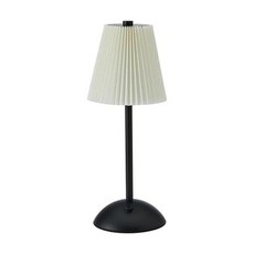 Elements 29.9cm(11.6인치) 블랙 충전식 LED 테이블 램프 - 터치 컨트롤 3가지 조명 색상 무단 조광 금속 구조 1200mAh 배터리 USB-C 충전, Contemporary