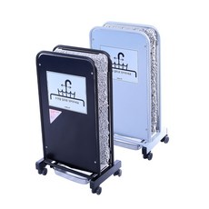 큐엔큐 레인드롭탭 우산빗물털이기 우산탈수기 우산빗물제거기 분체 도장 극세사매트 RDTS-1, 블랙, 1개