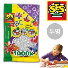 SES 비즈 1000pcs 투명 00730, 빠른배송