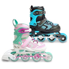 롤링스타 밀크런 아동 어린이 청소년 인라인스케이트 사이즈 조절, 1개, 블랙