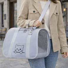 코코다 반려동물 슬링백, 1개, 라이트그레이