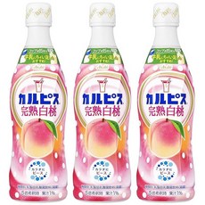 아사히 음료 칼피스 완숙 백도 470ml×3병 희석용