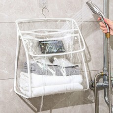 1+1 욕실 수납 방수가방 욕실용품 샤워가방, 블랙1+1