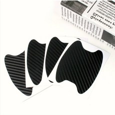 운전자 필수품 차량 외부 익스테리어 카본 도어캐치 도어컵 보호스티커 블랙
