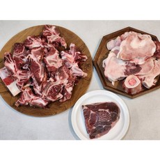 국내산 한우 (진)사골세트 4.2kg 한우 사태 증정! 우족 잡뼈 반골 꼬리 보신세트 선물, 1개